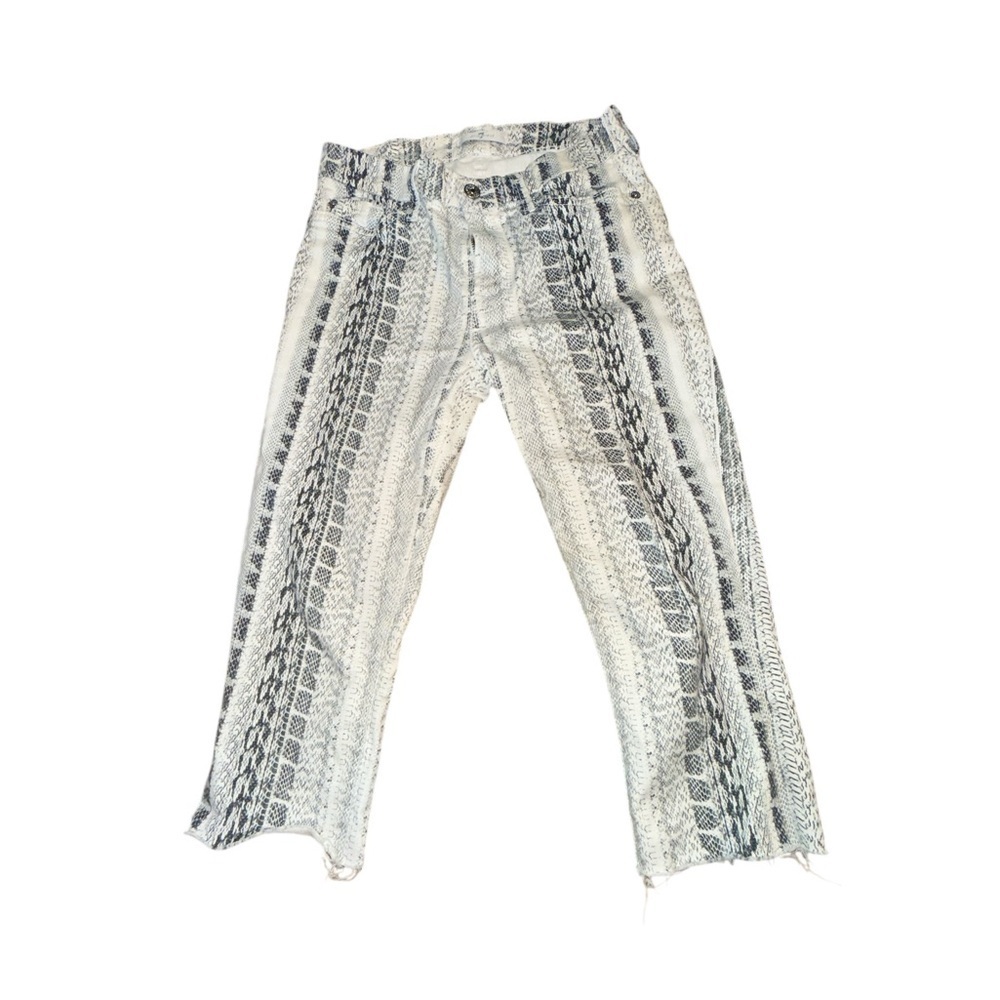 7 For All Mankind
Ankle Skinny Jeans in Black White Reptile - Picture 2 of 6